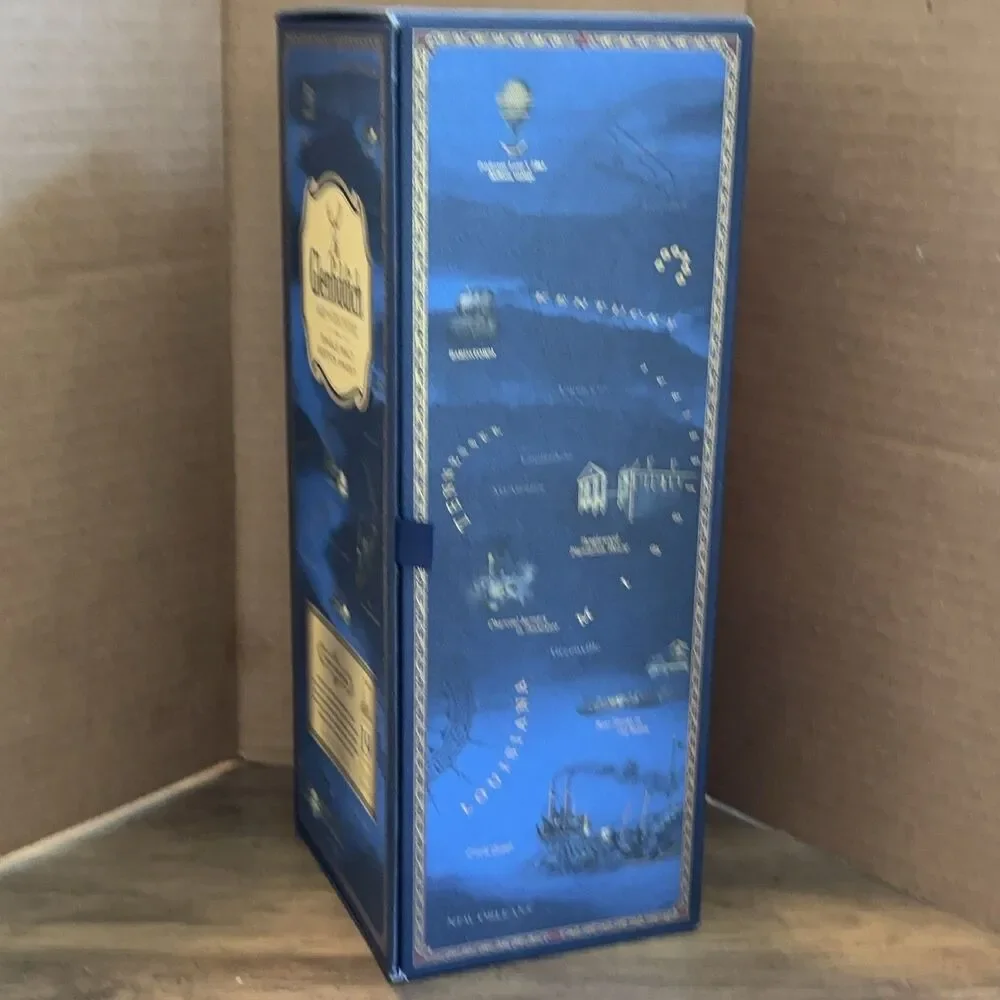Glenfiddich Age of Discovery Empty Presentation Box 19 Year Bourbon Cask Blue